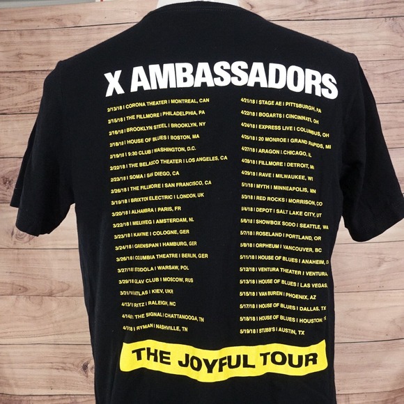 X AMBASSADORS XA THE JOYFUL TOUR CONCERT MUSIC TEE TSHIRT SIZE L LARGE - Picture 5 of 7